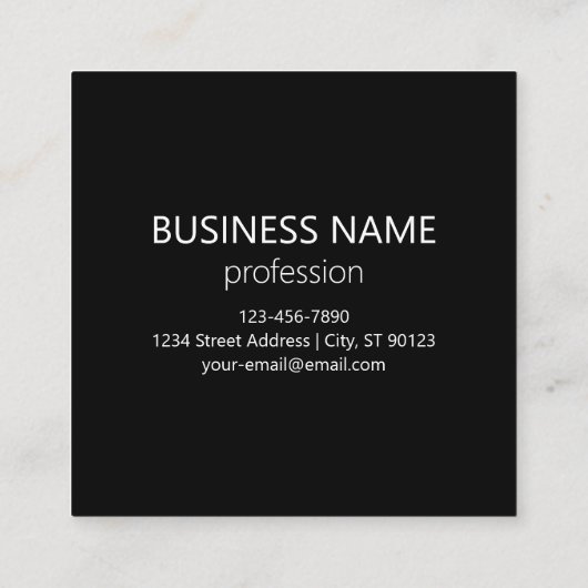 Uw Logo of Afbeelding betegeld patroon groot centr Vierkante Visitekaartje (Achterkant)