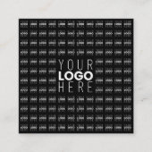 Uw Logo of Afbeelding betegeld patroon groot centr Vierkante Visitekaartje (Voorkant)