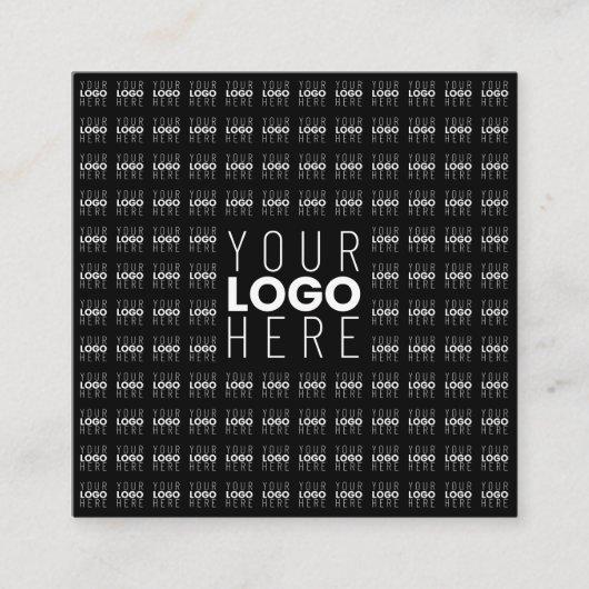 Uw Logo of Afbeelding betegeld patroon groot centr Vierkante Visitekaartje (Voorkant)
