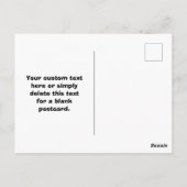 Uw Logo of Afbeelding en bewerkbare tekst | Zwart  Briefkaart (Achterkant)