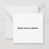 Uw Logo of Afbeelding en bewerkbare tekst | Zwart Notitiekaartje (Achterkant)