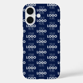 Uw logo of afbeelding herhalend patroon | Marinebl iPhone 16 Hoesje
