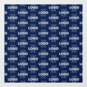 Uw logo of afbeelding herhalend patroon | Marinebl Raamsticker (Vel)