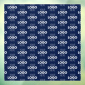 Uw logo of afbeelding herhalend patroon | Marinebl Raamsticker (Vel 3)