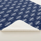 Uw Logo of Afbeelding herhalingspatroon | Marine B Sherpa Deken (3/4)