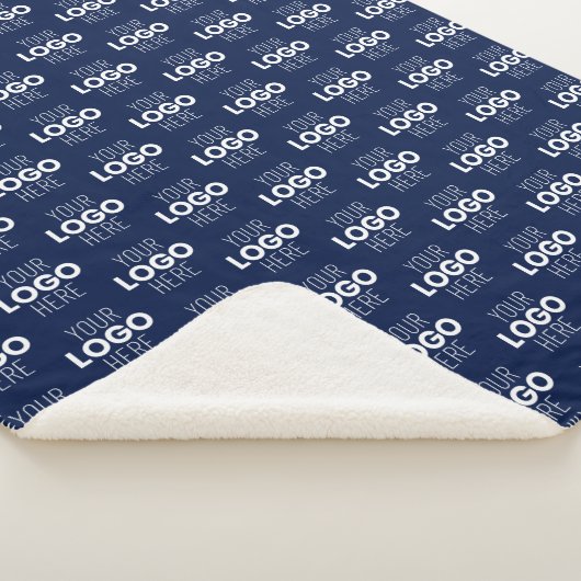 Uw Logo of Afbeelding herhalingspatroon | Marine B Sherpa Deken (3/4)