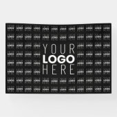Uw logo of afbeelding in tegelpatroon groot midden spandoek (Horizontaal)