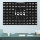 Uw logo of afbeelding in tegelpatroon groot midden spandoek (Beurs)