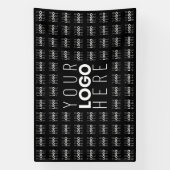 Uw logo of afbeelding in tegelpatroon groot midden spandoek (Verticaal)