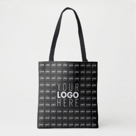 Uw logo of afbeelding in tegelpatroon grote middel tote bag