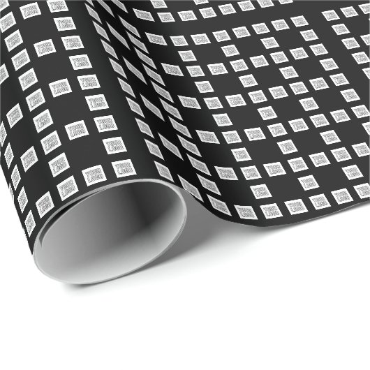 Uw logo of afbeelding uniek herhalend patroon cadeaupapier (Rol Hoek)