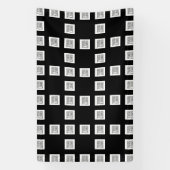 Uw logo of afbeelding uniek herhalend patroon spandoek (Verticaal)