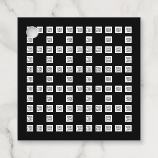 Uw Logo of Afbeelding uniek herhalingspatroon Bedankjes Labels (Voorkant)