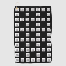 Uw Logo of Afbeelding uniek herhalingspatroon Golfhanddoek