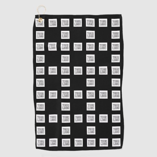 Uw Logo of Afbeelding uniek herhalingspatroon Golfhanddoek (Voorkant)