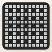 Uw Logo of Afbeelding uniek herhalingspatroon Kartonnen Onderzetters (Voorkant)