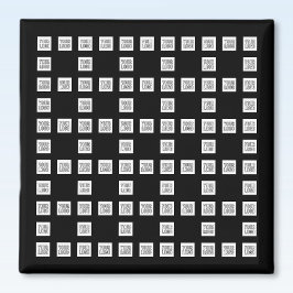 Uw Logo of Afbeelding uniek herhalingspatroon Magneet