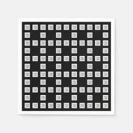 Uw Logo of Afbeelding uniek herhalingspatroon Servet