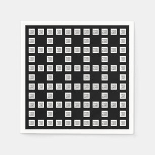 Uw Logo of Afbeelding uniek herhalingspatroon Servet