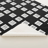 Uw Logo of Afbeelding uniek herhalingspatroon Sherpa Deken (3/4)