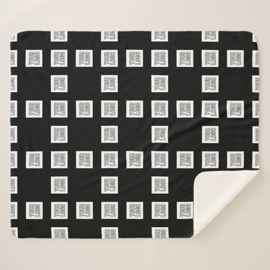 Uw Logo of Afbeelding uniek herhalingspatroon Sherpa Deken (Voorkant (horizontaal))