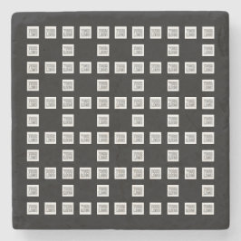 Uw Logo of Afbeelding uniek herhalingspatroon Stenen Onderzetter