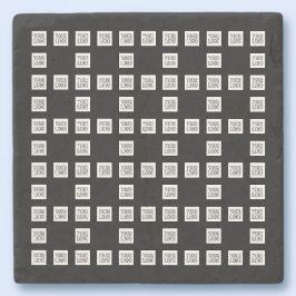 Uw Logo of Afbeelding uniek herhalingspatroon Stenen Onderzetter