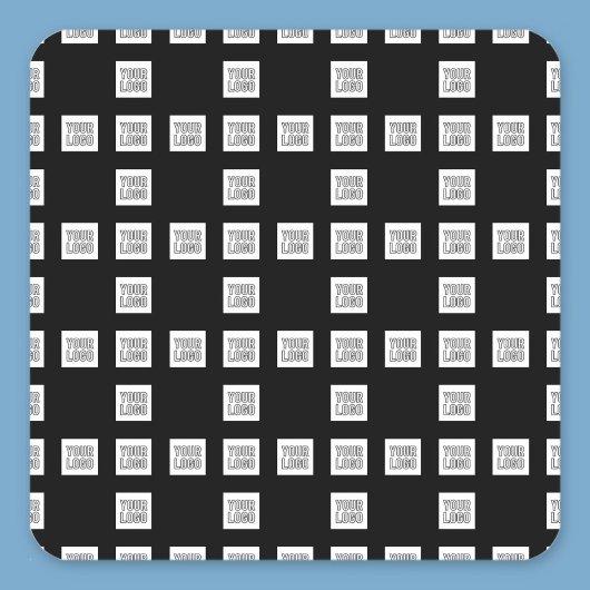 Uw Logo of Afbeelding uniek herhalingspatroon Vierkante Sticker