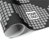 Uw Logo of Afbeelding | Uniek modern patroon Cadeaupapier (Rol Hoek)