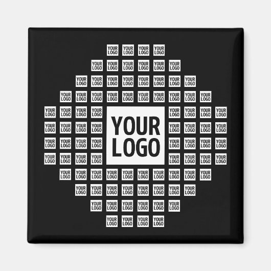 Uw Logo of Afbeelding | Uniek modern patroon Magneet (Voorkant)