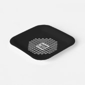 Uw Logo of Afbeelding | Uniek modern patroon Papieren Bordje (Gebogen)