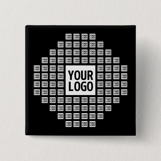 Uw Logo of Afbeelding | Uniek modern patroon Vierkante Button 5,1 Cm (Voorkant)