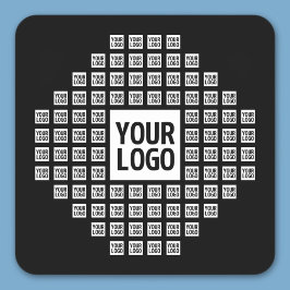 Uw Logo of Afbeelding | Uniek modern patroon Vierkante Sticker