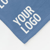 Uw Logo of Afbeelding | Verticaal streepjespatroon Fleece Deken (Hoek)