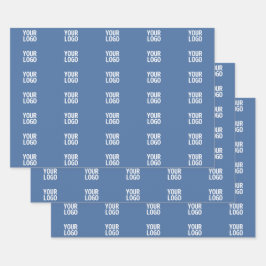 Uw Logo of Afbeelding | Verticaal streepjespatroon Inpakpapier Vel