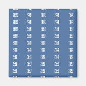 Uw Logo of Afbeelding | Verticaal streepjespatroon Magneet (Voorkant)