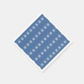 Uw Logo of Afbeelding | Verticaal streepjespatroon Servet (Hoek)