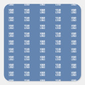 Uw Logo of Afbeelding | Verticaal streepjespatroon Vierkante Sticker (Voorkant)