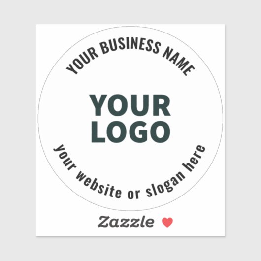 Uw Logo of Afbeelding Vet Bewerkbare tekst Transpa Sticker (Vel)