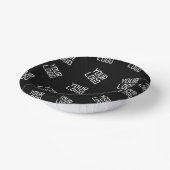 Uw Logo of Afbeelding | willekeurig uitziende Sjab Papieren Kommen (Gebogen)