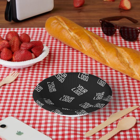 Uw Logo of Afbeelding | willekeurig uitziende Sjab Papieren Kommen (Picknick)