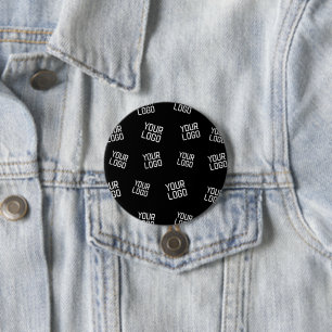 Uw Logo of Afbeelding   willekeurig uitziende Sjab Ronde Button 7,6 Cm