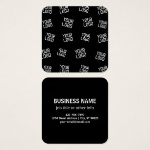 Uw Logo of Afbeelding willekeurig uitziende Sjab Vierkante Visitekaartjes