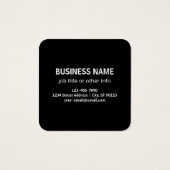 Uw Logo of Afbeelding | willekeurig uitziende Sjab Vierkante Visitekaartjes (Achterkant)