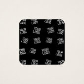 Uw Logo of Afbeelding | willekeurig uitziende Sjab Vierkante Visitekaartjes (Voorkant)