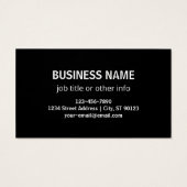 Uw Logo of Afbeelding | willekeurig uitziende Sjab Visitekaartje (Achterkant)