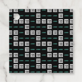 Uw logo of afbeelding | Zig Zag-patroon met 2 afbe Bedankjes Labels