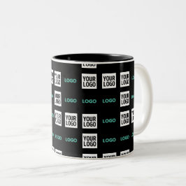 Uw logo of afbeelding | Zig Zag-patroon met 2 afbe Tweekleurige Koffiemok