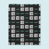 Uw Logo of Afbeelding | Zig Zag patroon met twee a Fleece Deken