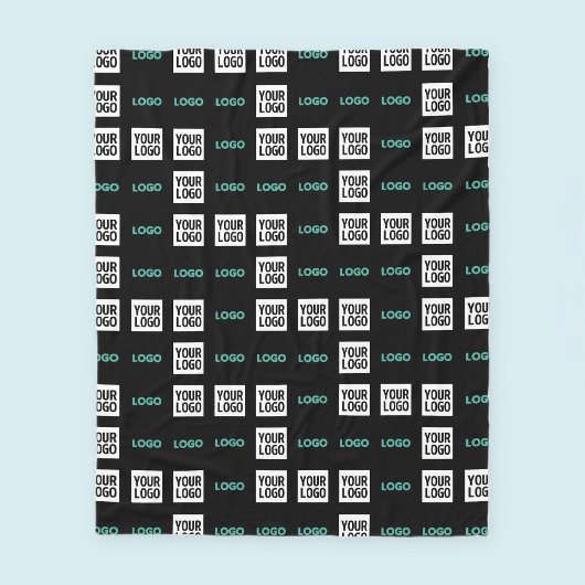 Uw Logo of Afbeelding | Zig Zag patroon met twee a Fleece Deken